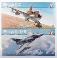 Two Ataleri 1:32 scale Mirage Fighter Jets model kits