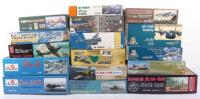 Sixteen larger 1:72 scale Prop Aircraft model kits