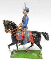 Heyde or similar 70mm scale Senior French Officer on hollowcast horse (Condition Good) 1899 (1)