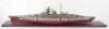 A well detailed wooden/plastic professionally built 1:200 scale model of a German W.W.II Battleship - 4