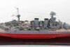 A well detailed wooden and plastic 1:200 scale model of the Royal Navy H.M.S Hood - 4