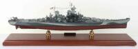 A 1:350 scale resin model of the U.S.S Missouri BB-63 Battleship