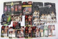 Selection of Star Wars prequal trilogy related figures and items