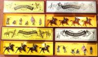 Britains Toy Soldiers American Civil War Union and Confederate Infantry and Cavalry sets 8851, 8852, 8853 and 8854 in original boxes (Condition Very Good, boxes Good) (20)