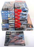 Nineteen Airfix and Revell 1:72 scale Fighter Aircraft model kits