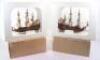 Two Nauticalia wooden scale model ships