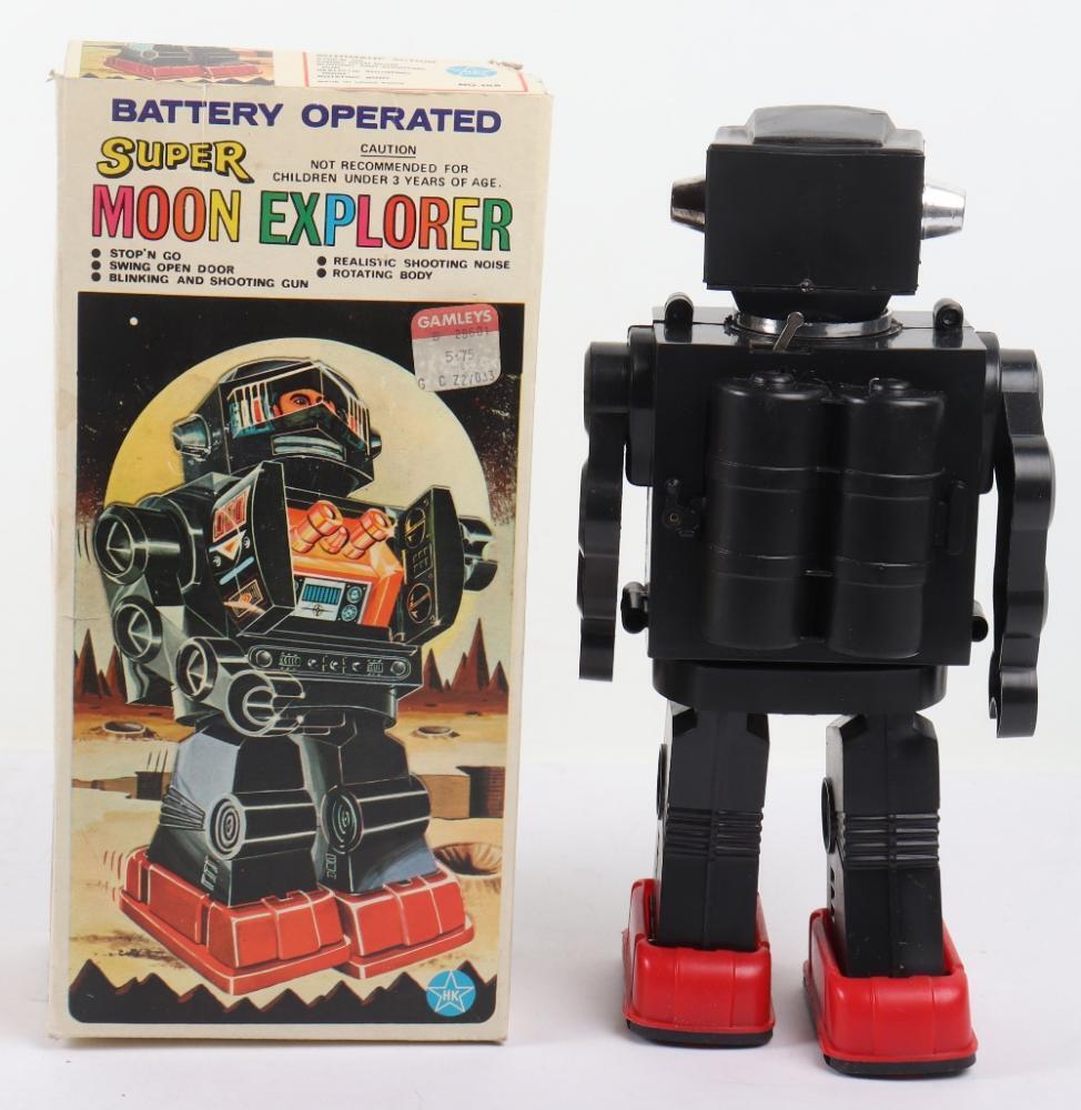 Robot à piles HK space series super explorer n° 106 - vintage - années 70-80 Robot à piles HK space series super explorer n° 106 - vintage - années 70-80