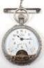 A silver (935) Hebdomas ladies pocket watch - 2