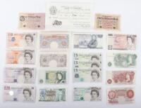 A good selection of GB banknotes