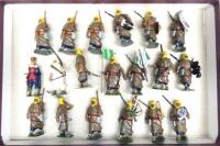 Britains converted Band of the Moroccan Irregulars with French Officer, Steks four Northern War Cavalry in original box and converted Mignot Napoleonic Infantry at the slope (Condition Very Good, box Good) (36)