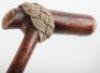 A large antler topped staff - 5