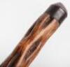 Five walking sticks including a silver banded antler stick with naturalistic body - 8
