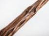 Five walking sticks including a silver banded antler stick with naturalistic body - 10