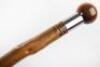 Three walking canes, including a Alexandra Princess of Wales Own Yorkshire Regiment silver topped cane - 5