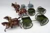 Lancer two horse Field Kitchen at the halt, Limbered Wagon at the walk, service dress, and Limbered Wagon at the gallop, steel helmet in original boxes (Condition Excellent, one neck bent, boxes Very Good) (35)