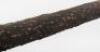 Two large and heavy naturalistic walking sticks with knobbly bodies, one with metal belt band - 4