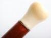 Four late 19th/early 20th century walking sticks, including two ivory handle canes - 9