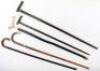 Five walking sticks, including a rosewood and banded stick - 2