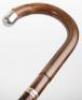 Five walking sticks, including a rosewood and banded stick - 9