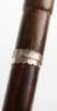 Five walking sticks, including a rosewood and banded stick - 10