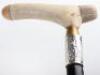 Five walking sticks, including a rosewood and banded stick - 14