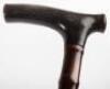 Five walking sticks, including a rosewood and banded stick - 19