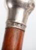 Three silver topped walking canes - 17