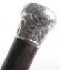 Four silver stopped walking canes - 5
