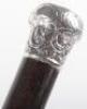 Four silver stopped walking canes - 6