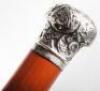 Four silver stopped walking canes - 10