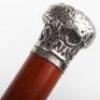 Four silver stopped walking canes - 11
