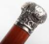 Four silver stopped walking canes - 12