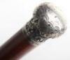 Four silver stopped walking canes - 13