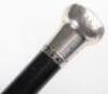 Four silver stopped walking canes - 15