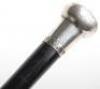 Four silver stopped walking canes - 17