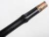 Four ebonised walking canes, - 8