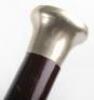 Four ebonised walking canes, - 14