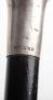 Five silver topped ebonised canes, - 15