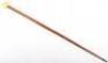 A fine 19th century tapering walking cane with large ivory ball handle, - 3
