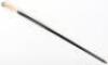 A fine 19th century ebony silver and ivory walking cane, London 1887 - 2