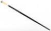 A fine 19th century ebony silver and ivory walking cane, London 1887 - 3