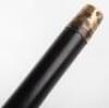 A fine 19th century ebony silver and ivory walking cane, London 1887 - 4
