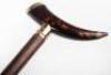 A fine 19th century ladies gold and tortoiseshell walking stick, possibly Eastern