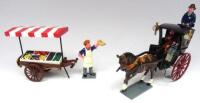 Trophy Town and Country sets C57, Costermonger with barrow and C63 Hansom Cab with horse, Cabman and Passengers Sherlock Holmes and Dr Watson in original boxes (Condition Excellent boxes Excellent) (7)