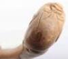 A rustic carved grotesque mask walking stick - 8