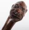 A carved wood &lsquo;grotesque&rsquo; walking stick - 3