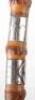A 19th century Horse Racing memento silver banded bamboo walking cane - 7