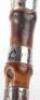 A 19th century Horse Racing memento silver banded bamboo walking cane - 11