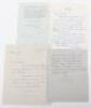 4x Letters Written by English Writer Gerald Savory