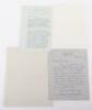 4x Letters Written by English Writer Gerald Savory - 2